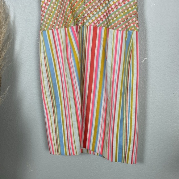 Multicolor Striped and Polka Dot Dress - Picture 6 of 7